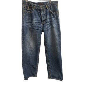 Jeanstation Men's Relaxed fit Blue Jeans size 36 X 30 SKU 1394